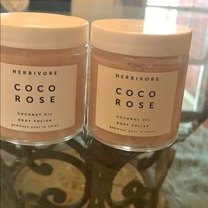 2 Herbivore Coco Rose body polish 4 Oz each
